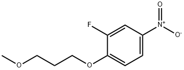 2-Fluoro-1-(3-methoxypropoxy)-4-nitrobenzene Structure