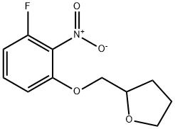 2-[(3-Fluoro-2-nitrophenoxy)methyl]tetrahydrofuran Struktur