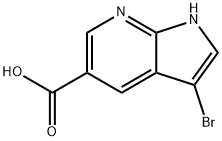 3-BROMO-1H-PYRROLO[2,3-B]PYRIDINE-5-CARBOXYLIC ACID,1234616-00-2,结构式