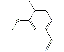 1-(3-ethoxy-4-methylphenyl)ethanone 化学構造式