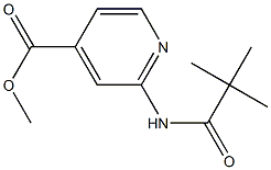 2-(2,2-Dimethyl-propionylamino)-isonicotinic acidmethyl ester Structure