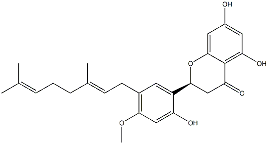 桑皮酮E-4'-甲醚,123702-95-4,结构式