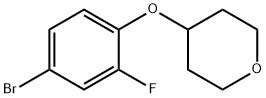 4-(4-bromo-2-fluorophenoxy)tetrahydro-2H-pyran Struktur