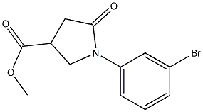 methyl 1-(3-bromophenyl)-5-oxopyrrolidine-3-carboxylate Structure