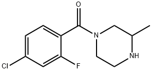 1-(4-chloro-2-fluorobenzoyl)-3-methylpiperazine Structure