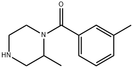 2-methyl-1-(3-methylbenzoyl)piperazine Structure