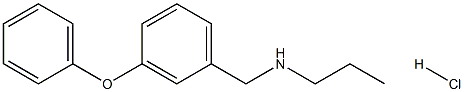 [(3-phenoxyphenyl)methyl](propyl)amine hydrochloride Struktur