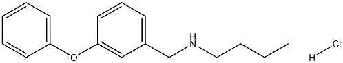 butyl[(3-phenoxyphenyl)methyl]amine hydrochloride,1240568-32-4,结构式