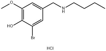 2-bromo-4-[(butylamino)methyl]-6-methoxyphenol hydrochloride Structure