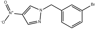 1-[(3-bromophenyl)methyl]-4-nitro-1H-pyrazole Structure