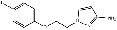 1-[2-(4-fluorophenoxy)ethyl]-1H-pyrazol-3-amine 化学構造式