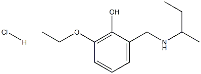 2-{[(butan-2-yl)amino]methyl}-6-ethoxyphenol hydrochloride Structure
