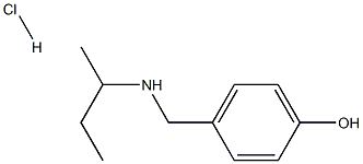 4-{[(butan-2-yl)amino]methyl}phenol hydrochloride, 1240572-30-8, 结构式