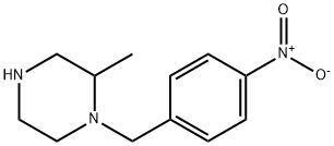 2-methyl-1-[(4-nitrophenyl)methyl]piperazine, 1240572-91-1, 结构式