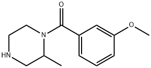 1-(3-methoxybenzoyl)-2-methylpiperazine Struktur
