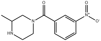 3-methyl-1-(3-nitrobenzoyl)piperazine Struktur