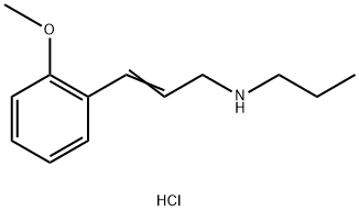 [(2E)-3-(2-methoxyphenyl)prop-2-en-1-yl](propyl)amine hydrochloride Structure