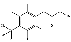1-(2,3-二溴丙基)-2,3,5,6-四氟-4-(三氯甲基)苯, 1244856-09-4, 结构式