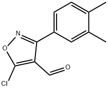 5-chloro-3-(3,4-dimethylphenyl)-1,2-oxazole-4-carbaldehyde Structure