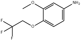 3-甲氧基-4-(2,2,2-三氟乙氧基)苯胺,1245823-98-6,结构式