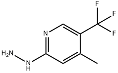 2-肼基-4-甲基-5-(三氟甲基)吡啶, 1246471-19-1, 结构式