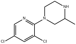 1-(3,5-dichloropyridin-2-yl)-3-methylpiperazine, 1247719-75-0, 结构式