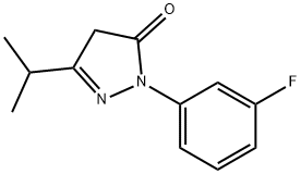 1-(3-fluorophenyl)-3-isopropyl-1H-pyrazol-5(4H)-one, 1247737-11-6, 结构式