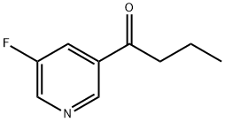 1-(5-FLUOROPYRIDIN-3-YL)BUTAN-1-ONE 化学構造式