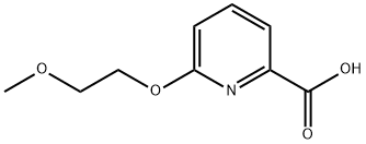 6-(2-メトキシエトキシ)ピリジン-2-カルボン酸 化学構造式