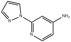 2-(1H-吡唑-1-基)吡啶-4-胺 结构式