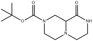 9-Oxo-Octahydro-Pyrazino[1,2-A]Pyrazine-2-Carboxylic Acid Tert-Butyl Ester Structure