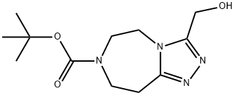 3-Hydroxymethyl-4,5,7,8-Tetrahydro-1,2,3A,6-Tetraaza-Azulene-6-Carboxylic Acid Tert-Butyl Ester Struktur