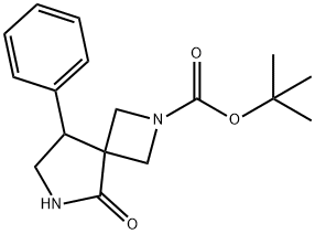 5-Oxo-8-Phenyl-2,6-Diaza-Spiro[3.4]Octane-2-Carboxylic Acid Tert-Butyl Ester Struktur