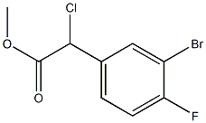 (3-Bromo-4-fluoro-phenyl)-chloro-acetic acid methyl ester Struktur