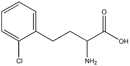 a-Amino-2-chloro-benzenebutanoic acid Structure