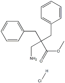 METHYL 3-AMINO-2,2-DIBENZYLPROPANOATE HCL Structure