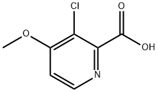 3-氯-4-甲氧基-2-吡啶羧酸,1256822-07-7,结构式