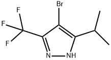 4-bromo-5-iso-propyl-3-(trifluoromethyl)-1H-Pyrazole Struktur