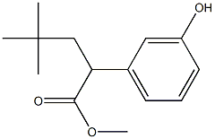 methyl 2-(3-hydroxyphenyl)-4,4-dimethylpentanoate,1257397-58-2,结构式