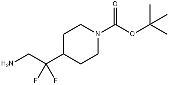 tert-butyl 4-(2-amino-1,1-difluoroethyl)piperidine-1-carboxylate,1258637-94-3,结构式