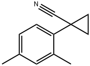 1-(2,4-DIMETHYLPHENYL)CYCLOPROPANE-1-CARBONITRILE 化学構造式