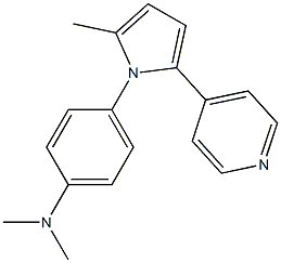 N,N-dimethyl-4-(2-methyl-5-pyridin-4-ylpyrrol-1-yl)aniline Structure