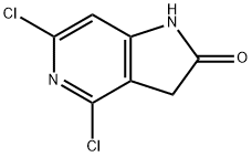 4,6-DICHLORO-1,3-DIHYDRO-2H-PYRROLO[3,2-C]PYRIDIN-2-ONE, 1260672-68-1, 结构式