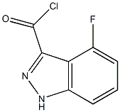 4-FLUORO-1H-INDAZOLE-3-CARBONYL CHLORIDE Structure