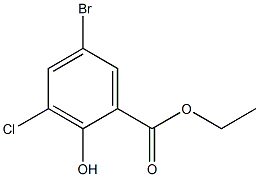 ETHYL 5-BROMO-3-CHLORO-2-HYDROXYBENZOATE Structure