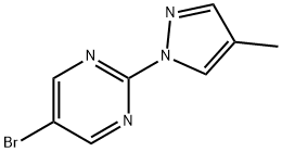 5-bromo-2-(4-methylpyrazol-1-yl)pyrimidine 结构式