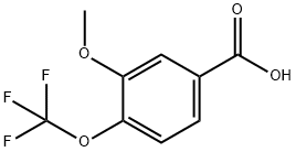 3-Methoxy-4-(trifluoromethoxy)benzoic acid 结构式