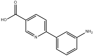 6-(3-aminophenyl)nicotinic acid 化学構造式