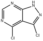 3,4-二氯-1H-吡唑并[3,4-D]嘧啶, 1262408-00-3, 结构式