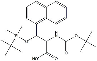 2-((TERT-BUTOXYCARBONYL)AMINO)-3-((TERT-BUTYLDIMETHYLSILYL)OXY)-3-(NAPHTHALEN-1-YL)PROPANOIC ACID,1263093-88-4,结构式